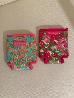Lilly Pulitzer beer koozies